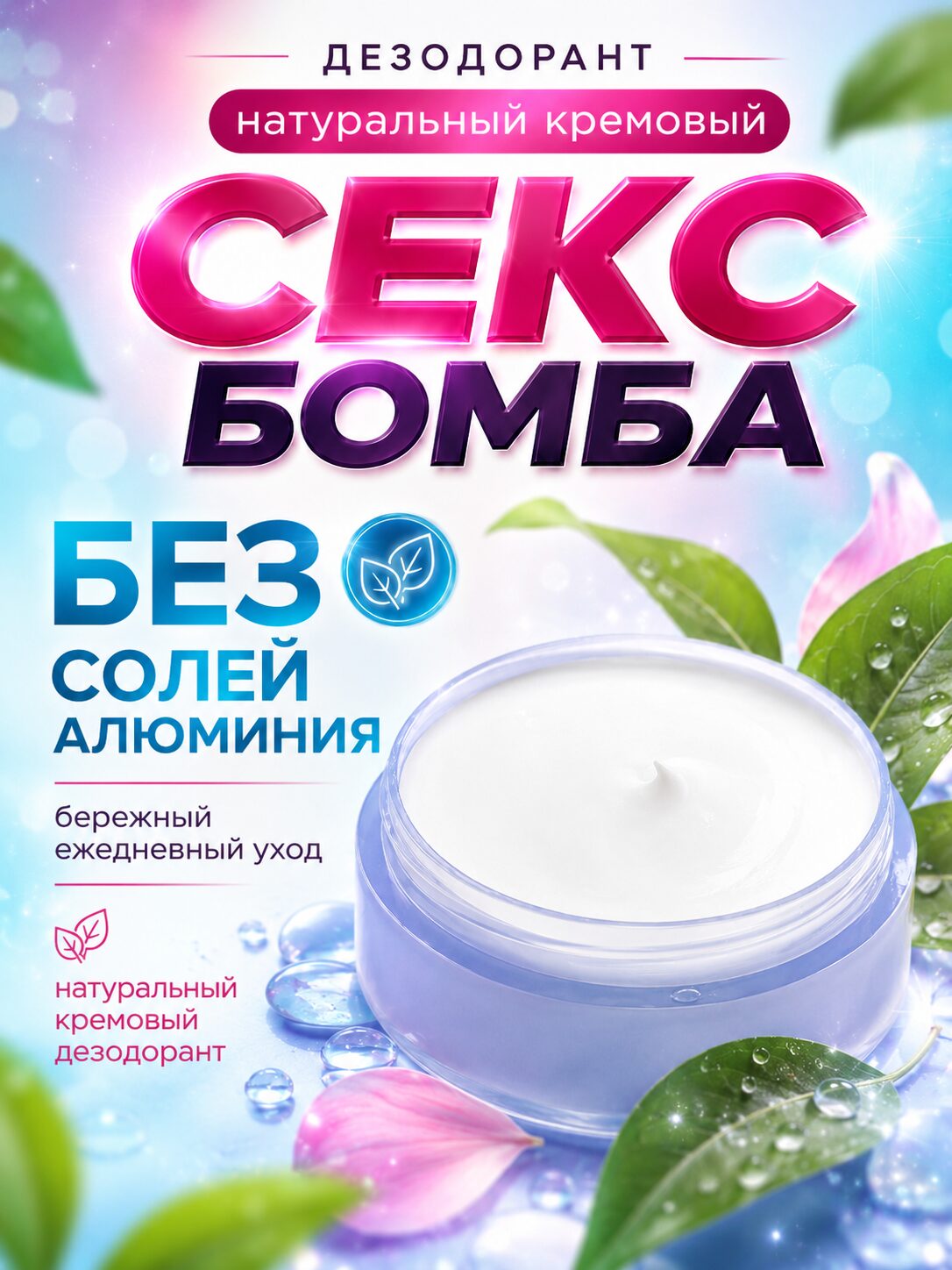 Секс бомба - натуральный кремовый дезодорант Аурасо, парфюмированный, для женщин и мужчин — изображение 5