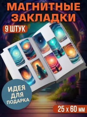 Набор магнитных закладок, 9 штук