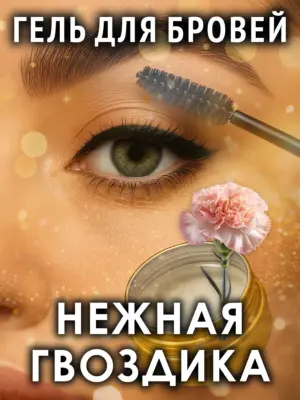 Нежная гвоздика - ароматизированный гель для бровей