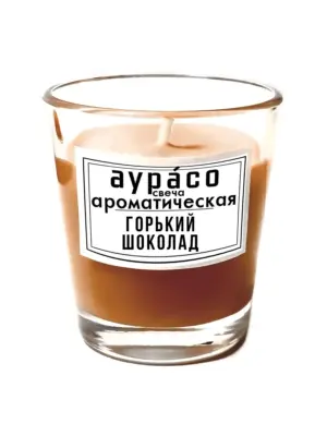 Горький шоколад - ароматическая свеча из соевого воска