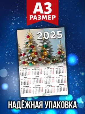 Календарь 2026, листовой настенный, формат А3