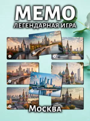 Мемо Москва №1 - настольная развивающая игра