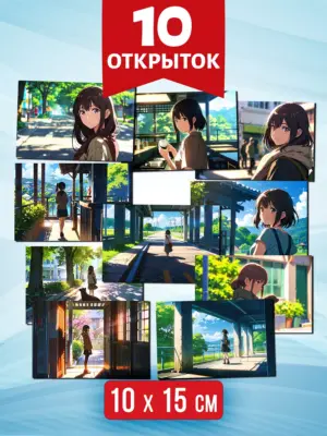Девушки №1 - открытки для посткроссинга, 10 шт.