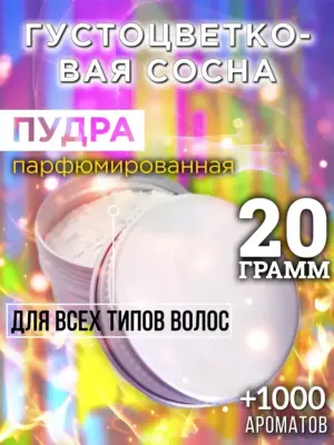 Густоцветковая сосна - пудра для объёма волос Аурасо, 20 гр