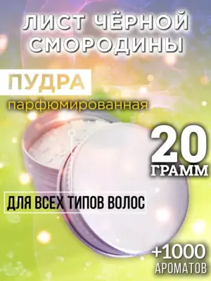 Лист чёрной смородины - пудра для объёма волос, 20 гр