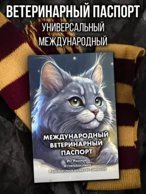 Ветеринарный паспорт для кошек и собак международный