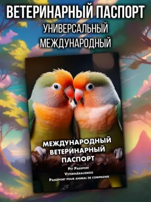 Ветеринарный паспорт для неразлучников, международный