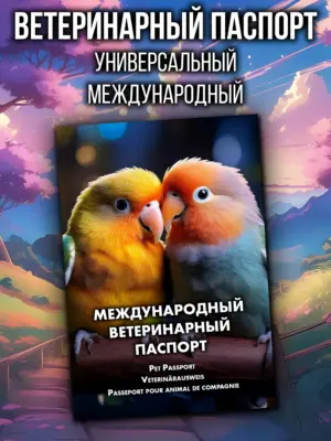 Ветеринарный паспорт для попугаев неразлучников
