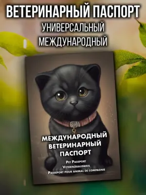 Ветеринарный паспорт для кошек и собак международный