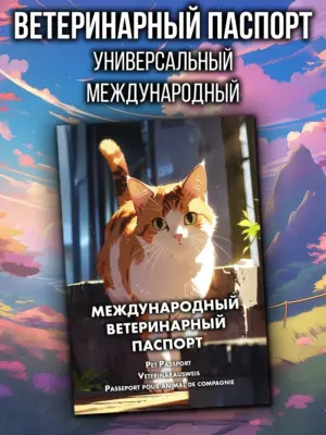 Ветеринарный паспорт для кошек, международный