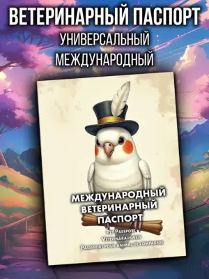 Ветеринарный паспорт для попугаев международный