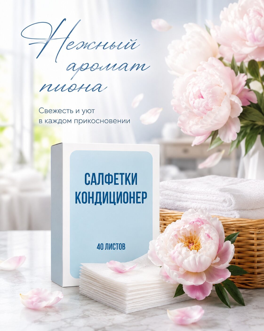 Кондиционер для белья салфетки в сушильную машину 40 шт. — изображение 3