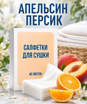 Кондиционер для белья салфетки в сушильную машину 40 шт.