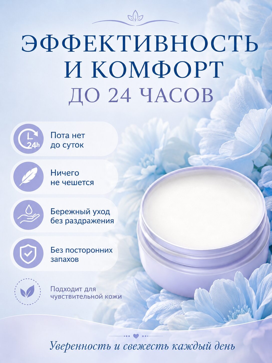 Натуральный кремовый дезодорант Аурасо для пожилых людей, без отдушки — изображение 3